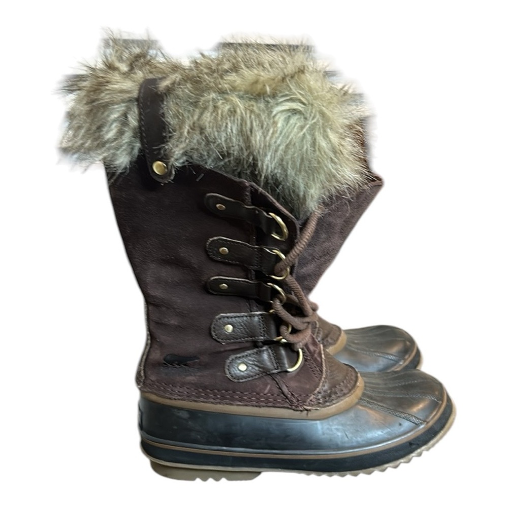 Sorel Brown Winter & Rain Boots with Faux Fur